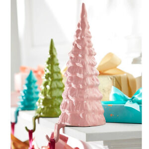 NEIMAN MARCUS Glitterville 12" Pink Christmas Tree Stocking Holder Holiday Glam
